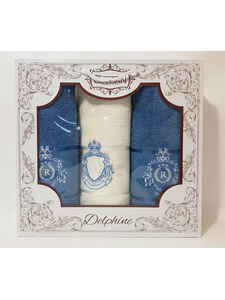 Набор полотенец Gulcan Delphine махровые в подарочной упаковке (50*90*2шт, 70*140) / Activ