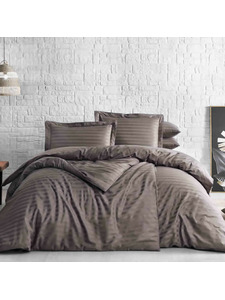 Постельное белье Jaqard Banded сатин жаккард Евро сп / Тivolyo Home