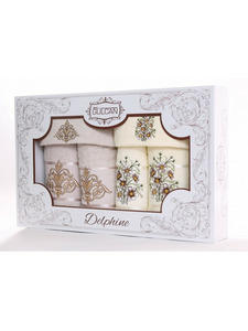 Набор полотенец Gulcan dnz vip cotton delphine махровый 30*50 (2 шт), 50*90 (2 шт), 70*140 (2 шт) / Activ Набор полотенец Gulcan dnz vip cotton delphine махровый 30*50 (2 шт), 50*90 (2 шт), 70*140 (2 шт) / Activ
