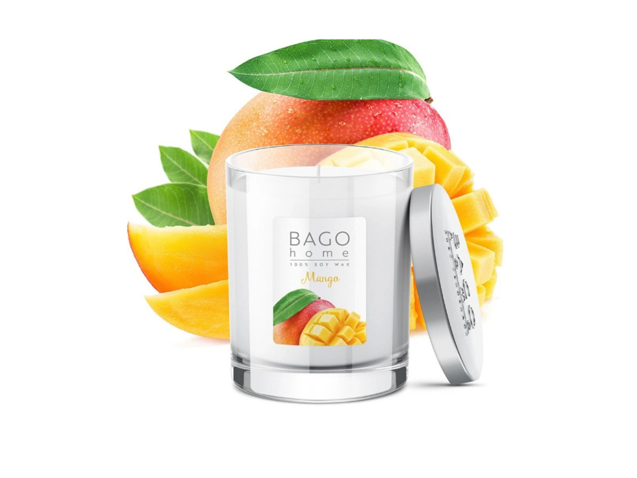 Свеча ароматическая в стекле Манго, 132 гр / Bago Home