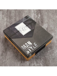 Подарочный набор 4681001 Мужчине №1 (Полотенце, расческа, зубная щетка, бритва, варежка, щетка, кусачки-книпсер) / Этель