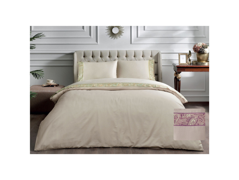 Постельное белье Etto сатин Евро сп / Tivolyo Home Постельное белье Etto сатин Евро сп / Tivolyo Home