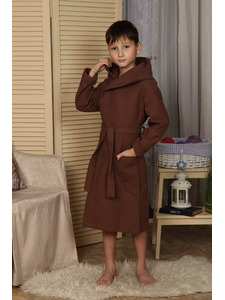 Халат детский вафельный с капюшоном / Ашма Халат детский вафельный с капюшоном / Ашма