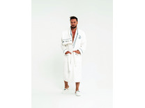 Набор мужской, халат, полотенце и тапочки Marine махровый / Tivolyo Home