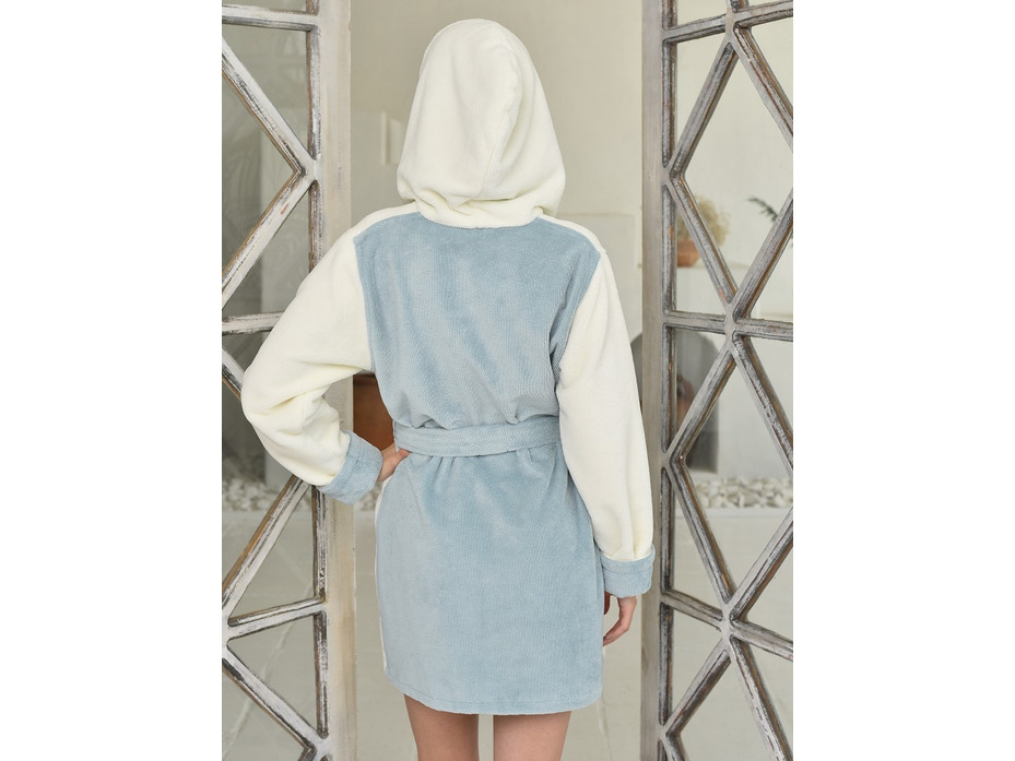 Халат женский Arianna light бамбуковый короткий с капюшоном / Vien Халат женский Arianna light бамбуковый короткий с капюшоном / Vien