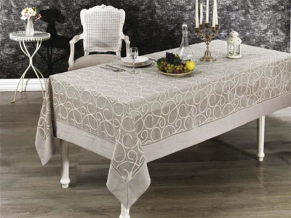 Скатерть Glory с вышивкой 160*260 / Grazie Home Скатерть Glory с вышивкой 160*260 / Grazie Home