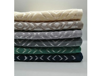 Полотенце 3006344 Ромбы серебро махровое 70*140 / 7-я