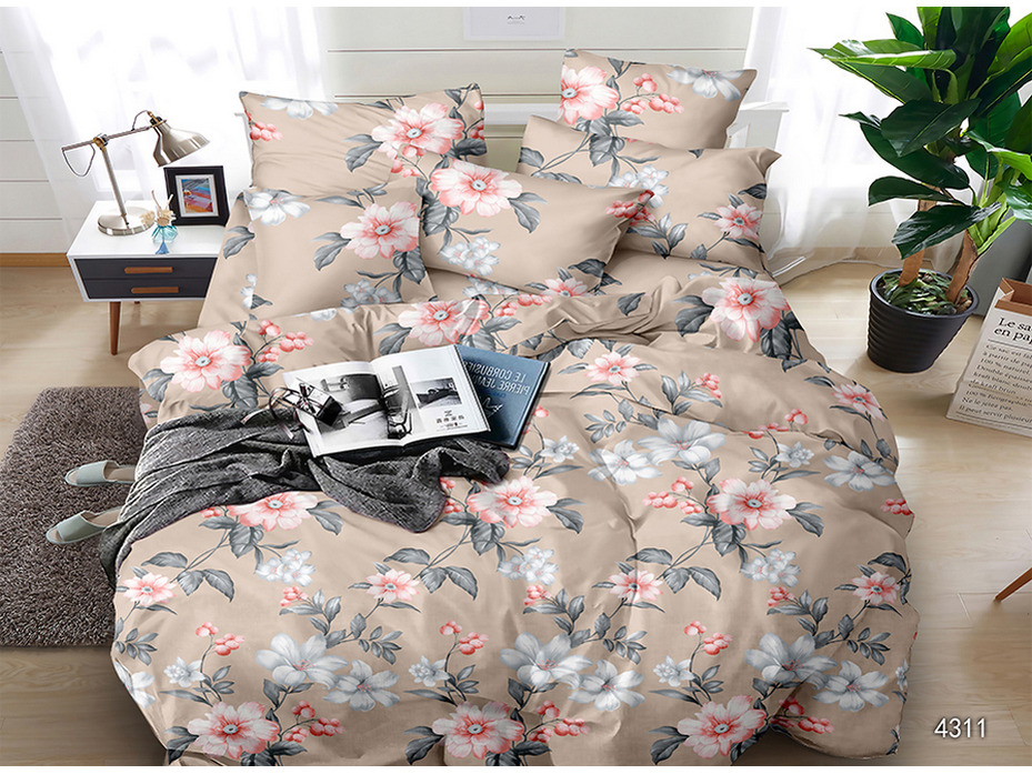 Постельное белье 4311 Цветы полисатин Семейный сп / Butterfly Постельное белье 4311 Цветы полисатин Семейный сп / Butterfly