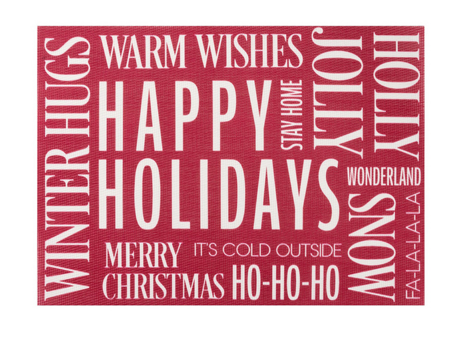 Салфетка 4780309 Happy Holidays пвх 29*40 / Доляна Салфетка 4780309 Happy Holidays пвх 29*40 / Доляна