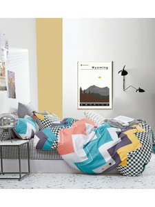 Постельное белье 1025 сатин 1,5 сп / Butterfly