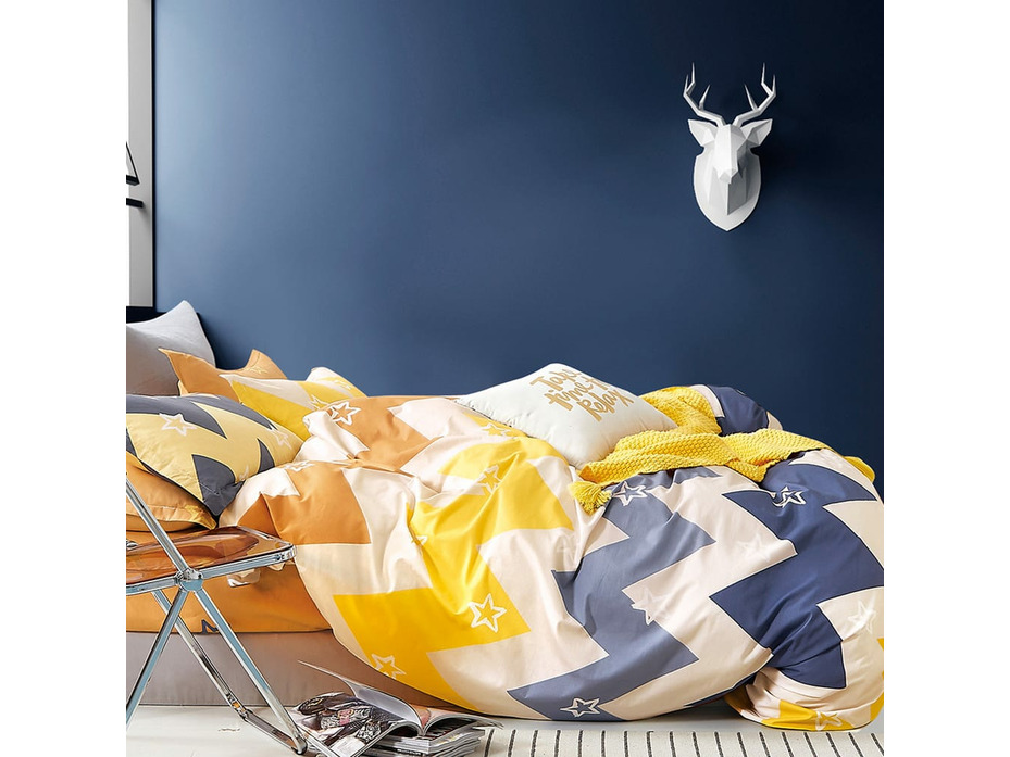 Постельное белье 729 сатин 1,5 сп / Butterfly