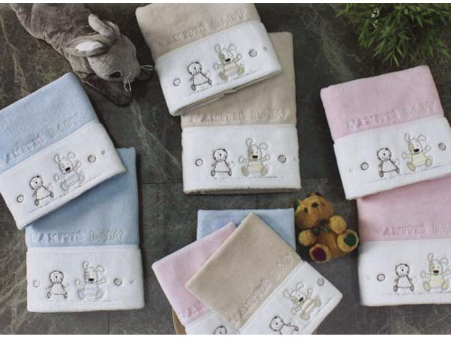 Набор детских полотенец Lamite велюрово-махровые в подарочной упаковке (30*50, 50*70, 70*130) / Maison dor