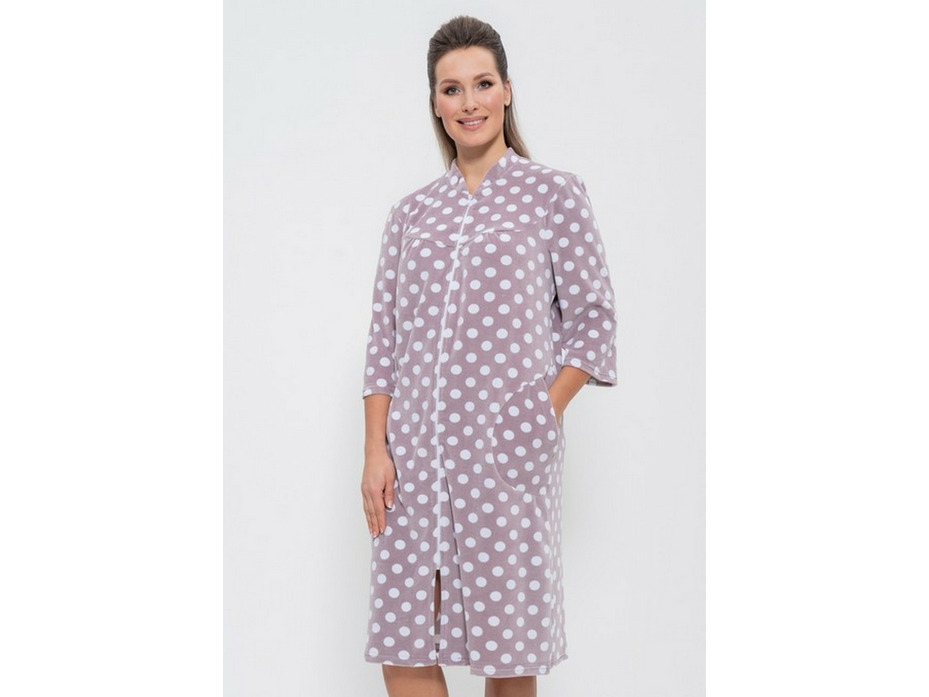 Халат женский велюровый 1252 / Cleo