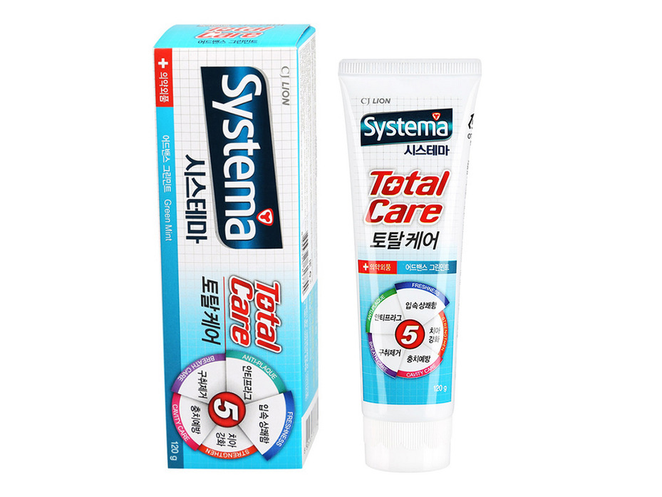 Зубная паста Systema total со вкусом мяты 120гр / Lion