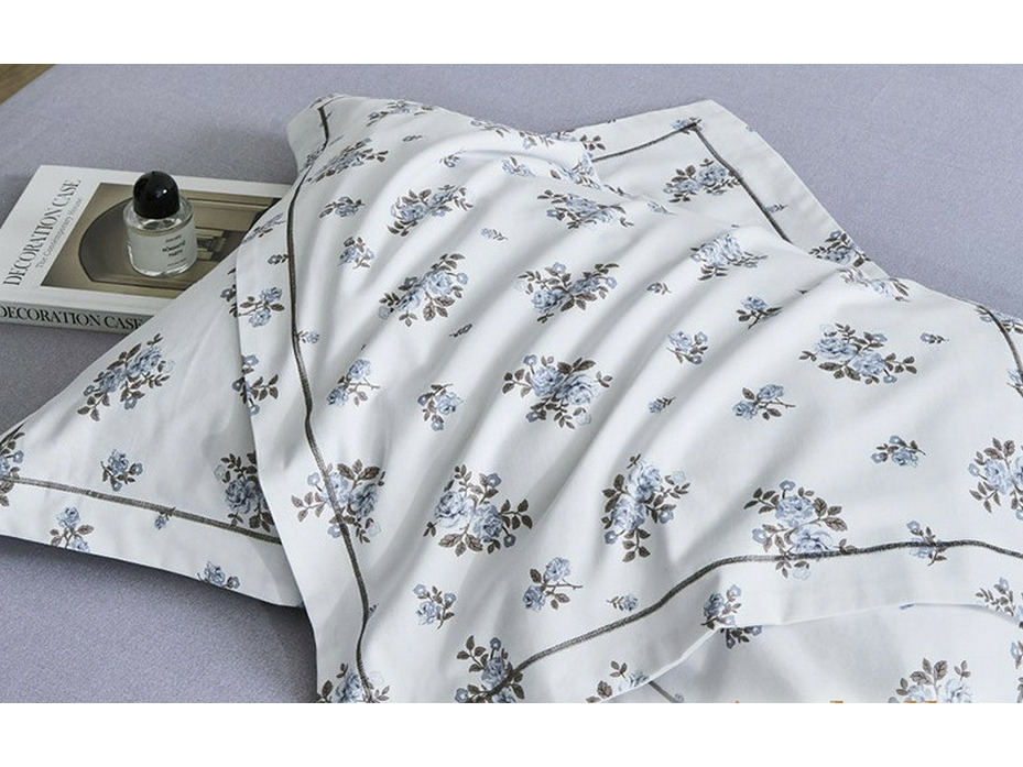 Постельное белье с простыней на резинке 2082-6/180 фланель Евро / Asabella