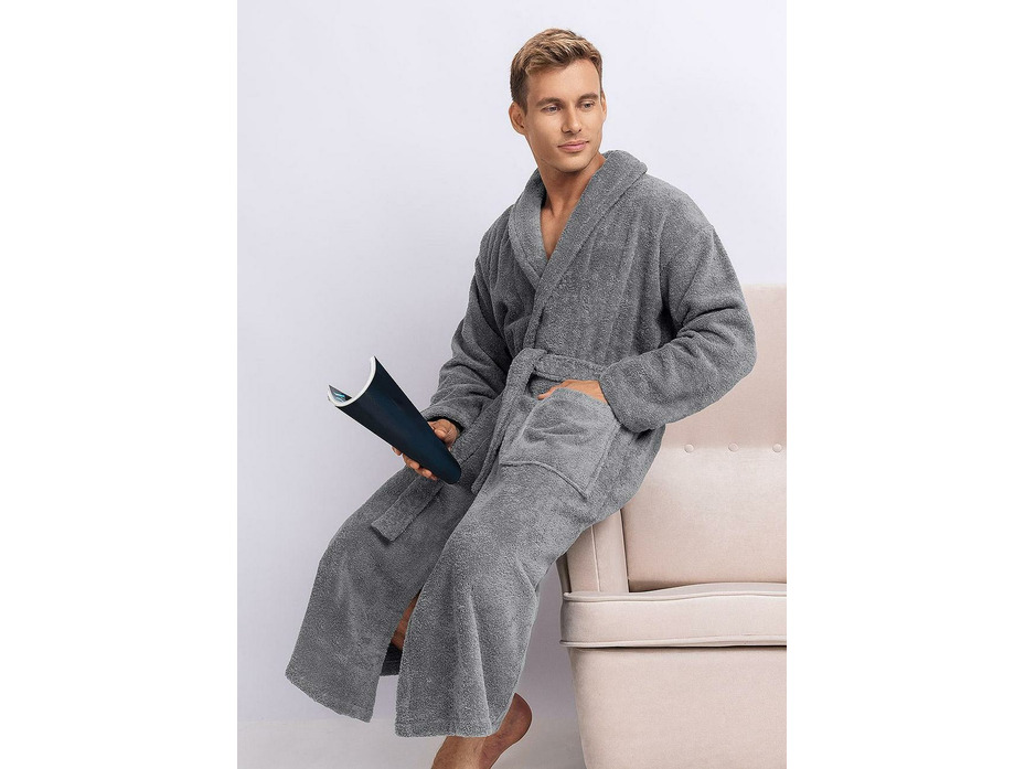 Халат мужской МХ430610 махровый / Clever