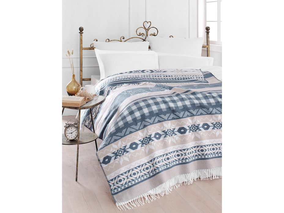 Плед Elf НГ хлопковый 200*220 / Karna Home Textile