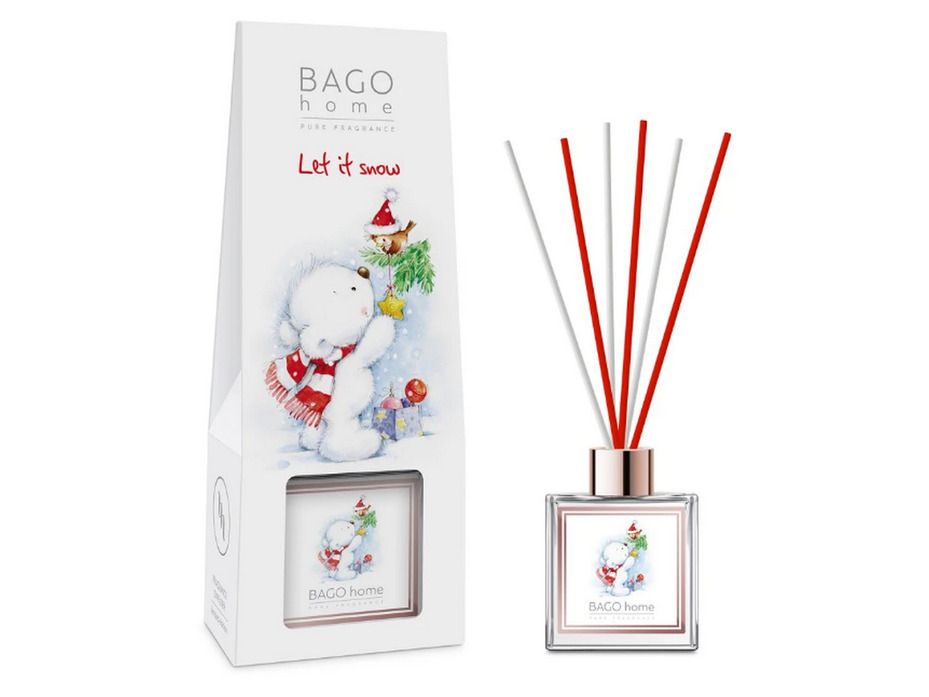 Снежная зима НГ BGF0101, Диффузор с палочками, 75 мл / Bago Home Снежная зима НГ BGF0101, Диффузор с палочками, 75 мл / Bago Home