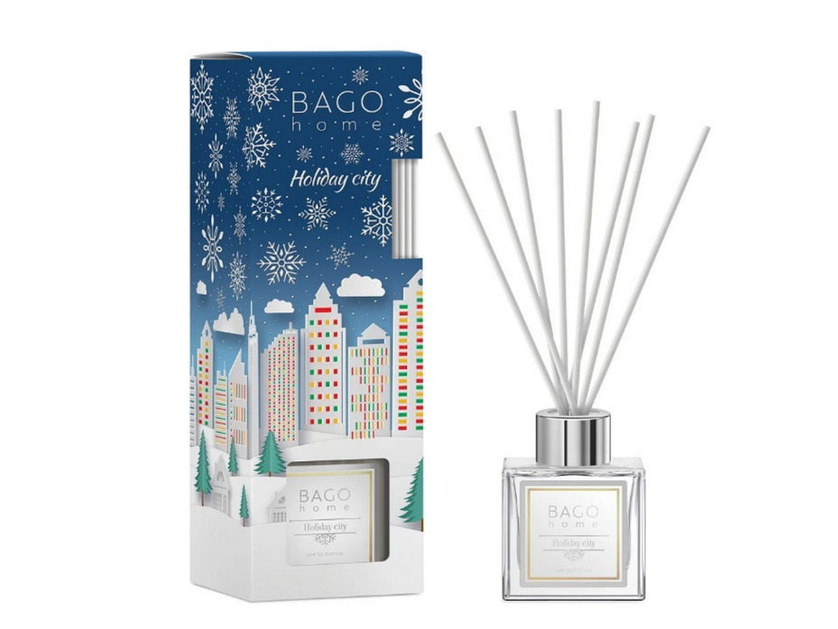 Праздничный город НГ BNY0106, Диффузор с палочками, 90 мл / Bago Home