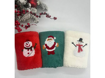 Полотенце 10041097 Санта и снеговик НГ микрофибра 35*75 / 7-я Полотенце 10041097 Санта и снеговик НГ микрофибра 35*75 / 7-я