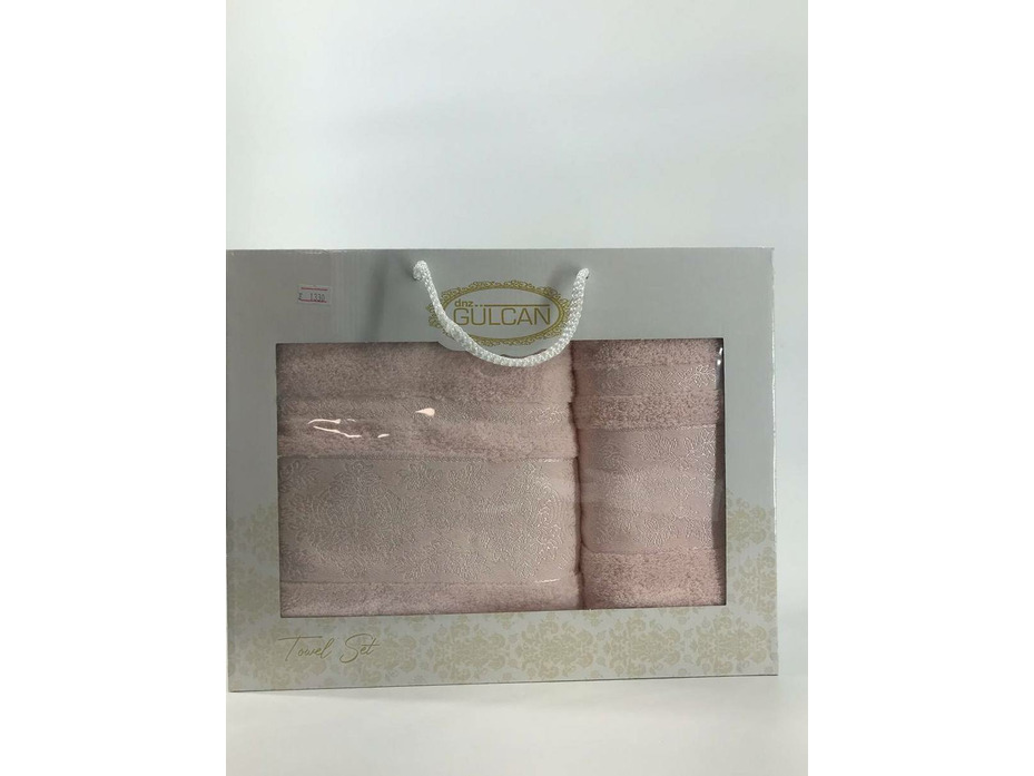 Набор полотенец Gulcan Жаккард Вензель махровые в подарочной упаковке (50*90, 70*140) / Activ