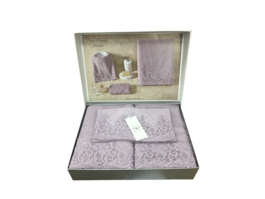 Набор полотенец New Trendy Jasmin в подарочной упаковке (30*50, 50*100, 90*150 ) / Maison Dor