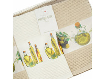 Набор полотенец Olive set 1 вафельные в подарочной упаковке (45*70, 3 шт) / Maison Dor