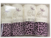 Набор полотенец Queen махровые (30*50, 4 шт) / Maison Dor