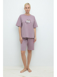 Пижама женская, футболка и шорты E 20118 / Very Neat
