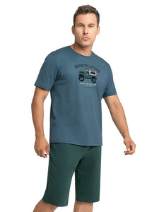 Пижама мужская, футболка и шорты MHP530922/1 / Clever