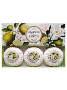 Мыло Bergamot and Gardenia с ароматом бергамота и гардении, 100 гр (3 шт) / Saponificio Artigianale Fiorentino
