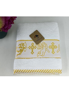 Полотенце 8506347 Ангелочки крестильное золото 70*140 махровое / 7-я Полотенце 8506347 Ангелочки крестильное золото 70*140 махровое / 7-я