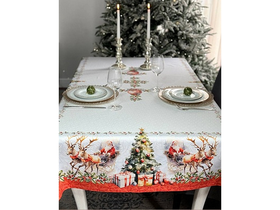 Скатерть Магия рождества хлопковая 145*200 / Bloomia