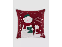 Наволочка декоративная Frosty friends Белые мишки полиэстер 45*45 / Arya