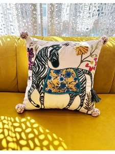 Наволочка декоративная Ethnic Zebra хлопковая 45*45 / Arya