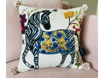 Наволочка декоративная Ethnic Zebra хлопковая 45*45 / Arya