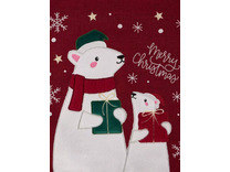 Наволочка декоративная Frosty friends Белые мишки полиэстер 45*45 / Arya