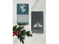 Полотенце Reindeers Рождество велюрово-махровое 40*60 / Arya