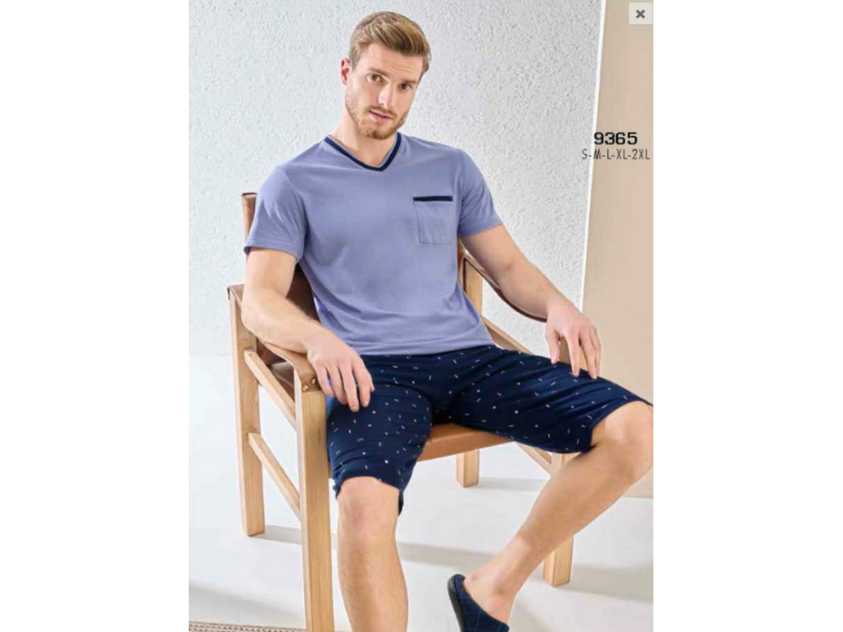 Пижама мужская, футболка и шорты 9365 / Svman Пижама мужская, футболка и шорты 9365 / Svman