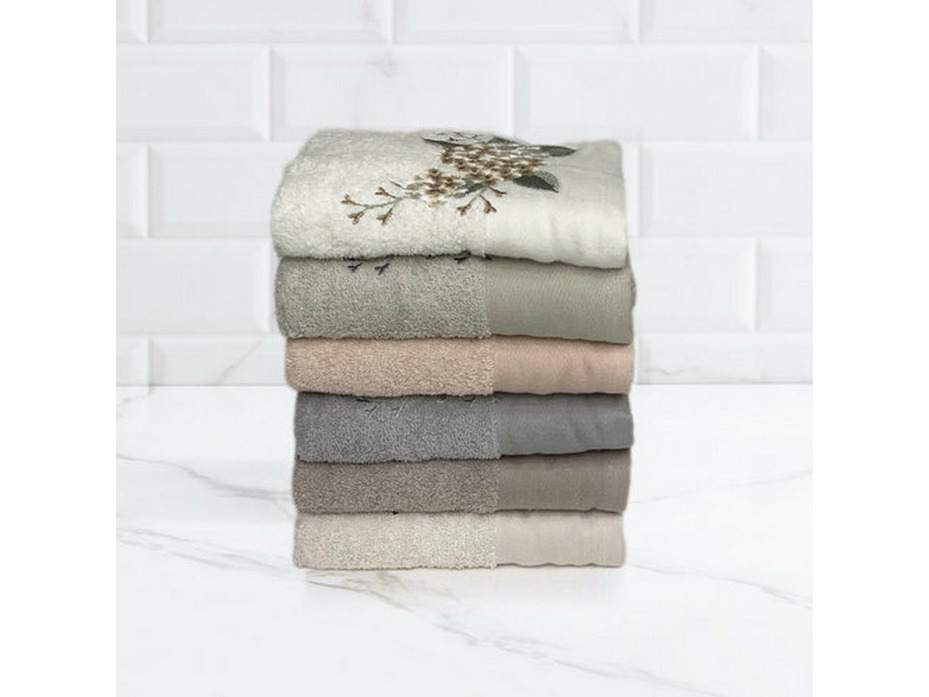 Полотенце H 7001 Elit Cicek Sepeti махровое 70*140 / Karven