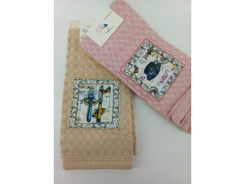 Набор полотенец 581163 Paris вафельные (40*60, 2 шт) / 7-я