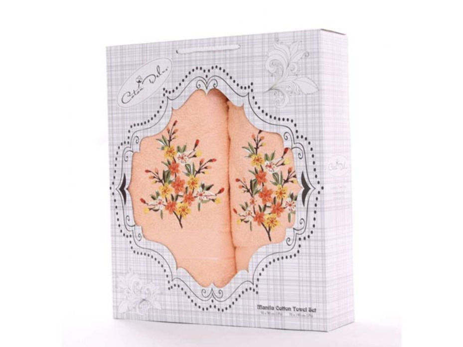 Набор полотенец Gulcan Malina махровые в подарочной упаковке (50*90, 70*140) / Activ