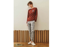 Пижама женская, лонгслив и брюки 27447 Popcorn / Hays Пижама женская, лонгслив и брюки 27447 Popcorn / Hays