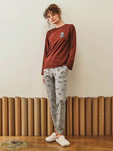 Пижама женская, лонгслив и брюки 27447 Popcorn / Hays