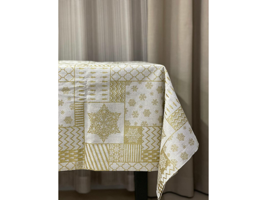 Скатерть Shivery gold Хрупкое золото 160*220 / Tia