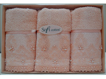 Набор полотенец Selen махровые (32*50, 3 шт) / Soft Cotton Набор полотенец Selen махровые (32*50, 3 шт) / Soft Cotton