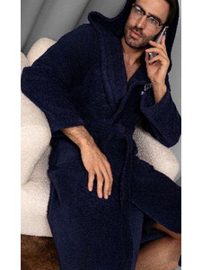 Халат мужской Roma махровый с капюшоном / Vien