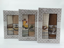 Набор полотенец Ceylin вафля/махра с вышивкой 50*70 (2 шт) / Activ