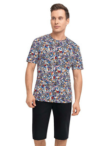 Пижама мужская, футболка и шорты MHP520111/1 / Clever