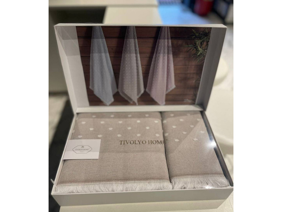 Набор полотенец Drop махровые (50*100, 75*150) / Tivolyo Home